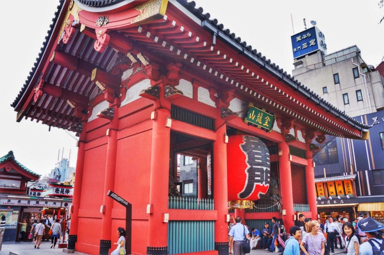 Sensoji Temple Japan Travel Itinerary 1 Week in Japan including Tokyo, Osaka, Hiroshima, Kyoto, Nara, Miyajima, and Hakone