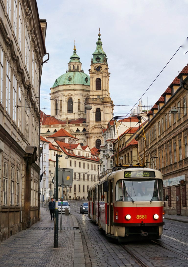 Visit St. Nicolas Church and the Lennon Wall