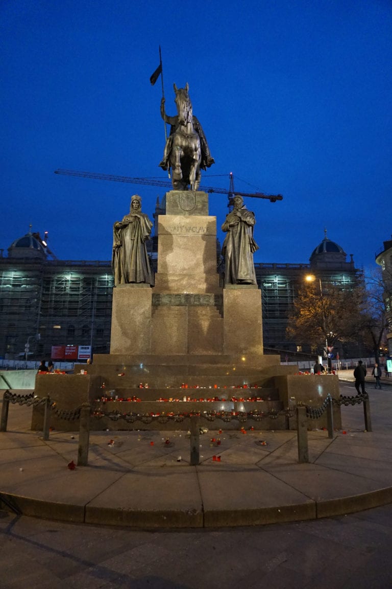 Wenceslas Square and by the river bank