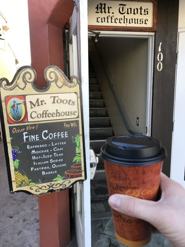 coffee in Capitola California Mr Toots coffeehouse review
