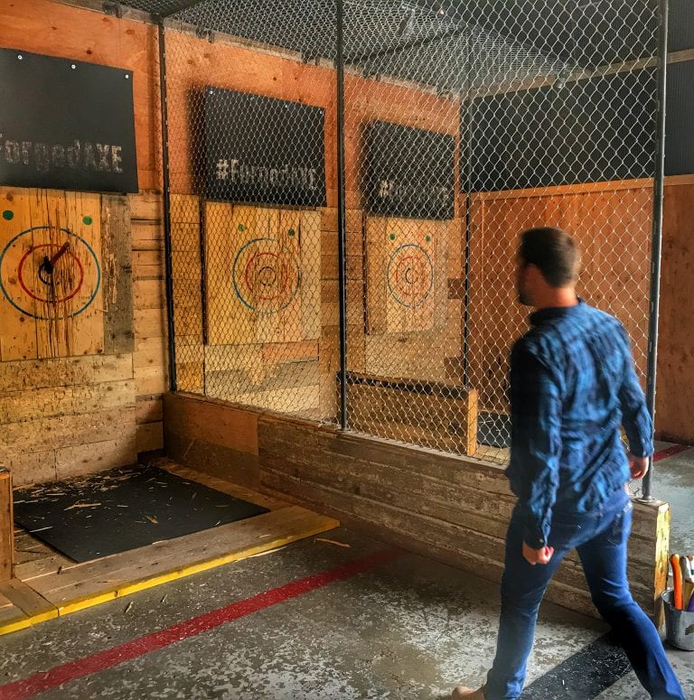 forged axe throwing whistler canada