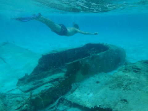 Swim with Sunken Airplanes in the Exumas Bahamas